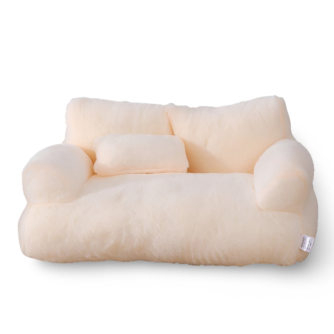 Dog Sofa Bed Pet Plush Miniature Couch Pillow Cats - Image 2