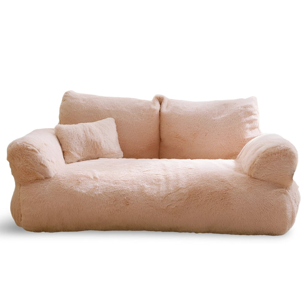 Dog Sofa Bed Pet Plush Miniature Couch Pillow Cats - Image 3