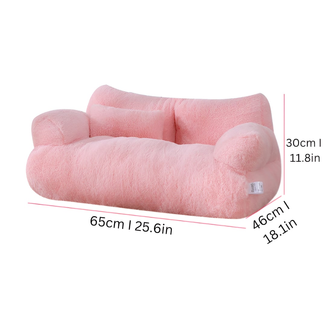 Dog Sofa Bed Pet Plush Miniature Couch Pillow Cats - Image 6