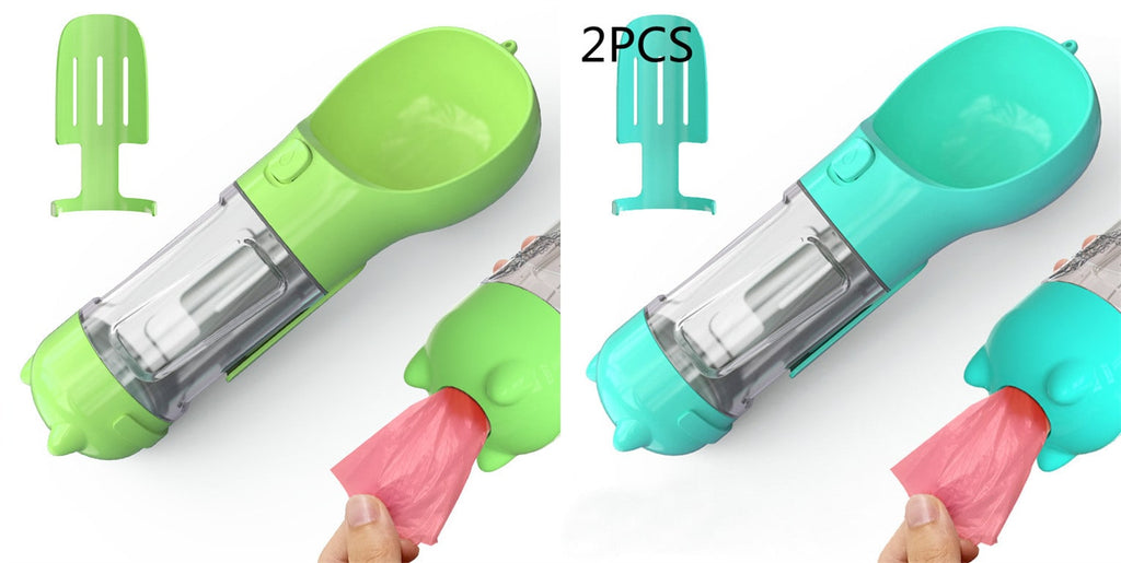 Dog Water Bottle Dispenser with Portable Bowl and Waste Bag Storage for Outdoor Travel - Image 33