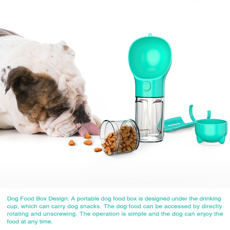 Dog Water Bottle Dispenser with Portable Bowl and Waste Bag Storage for Outdoor Travel - Image 34