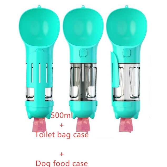 Dog Water Bottle Dispenser with Portable Bowl and Waste Bag Storage for Outdoor Travel - Image 46