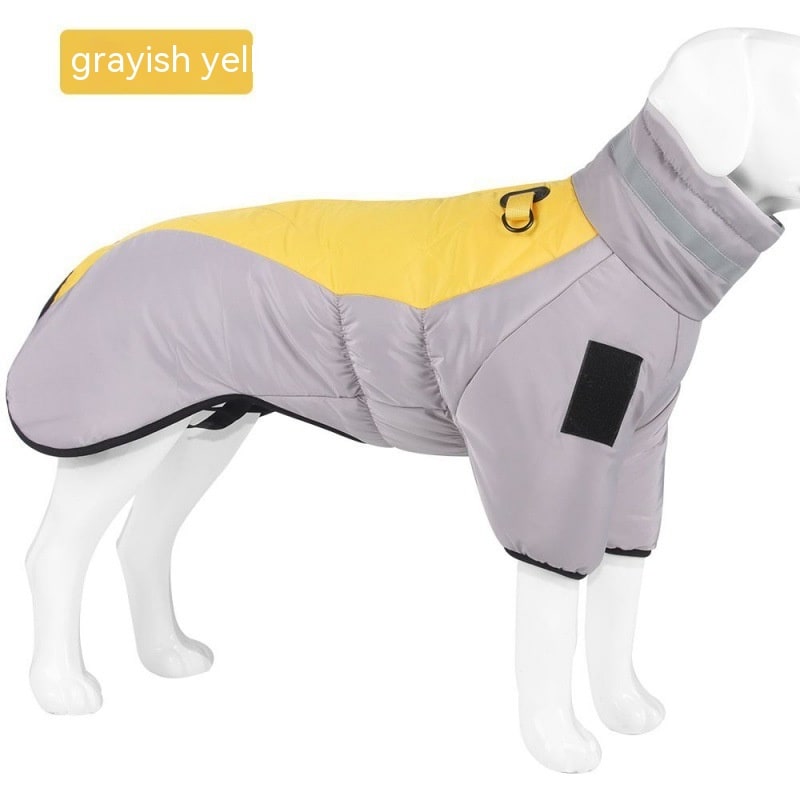 Dog Winter Coat with Water Resistant Fabric and High Collar for Large - Image 3