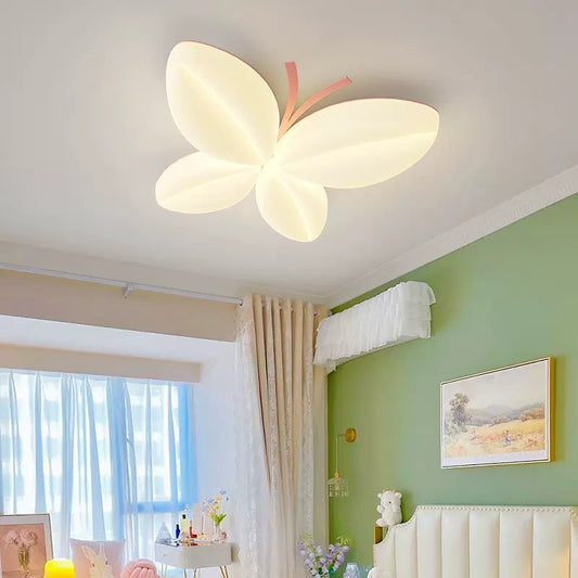Butterfly Ceiling Light for Kids LED Decorative Room Fixture