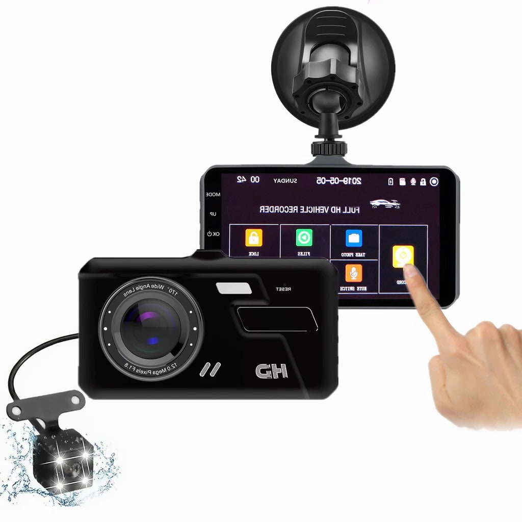 Dual Dash Cam Car Dashboard Camera 1080p Front and Rear with Lcd Screen Wireless - Image 1