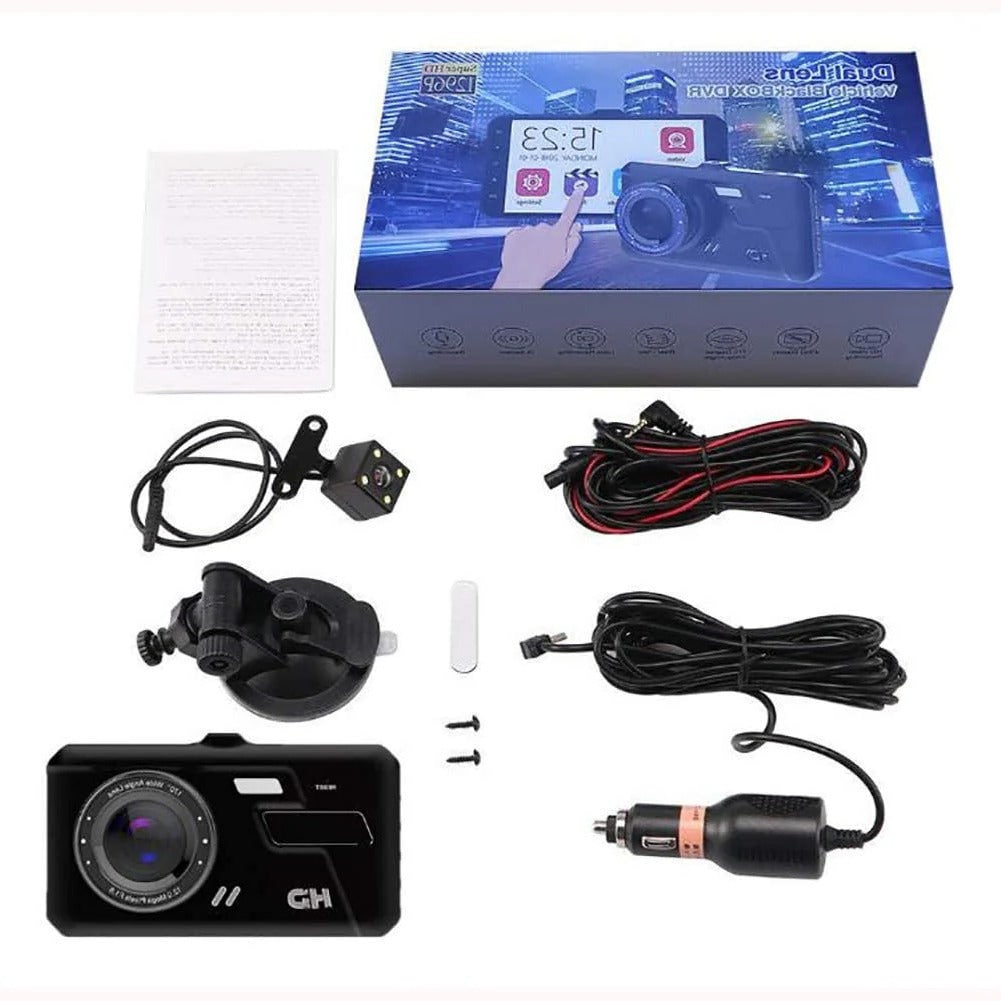 Dual Dash Cam Car Dashboard Camera 1080p Front and Rear with Lcd Screen Wireless - Image 2