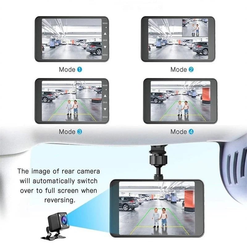Dual Dash Cam Car Dashboard Camera 1080p Front and Rear with Lcd Screen Wireless - Image 5