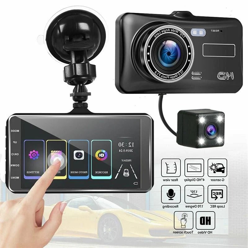Dual Dash Cam Car Dashboard Camera 1080p Front and Rear with Lcd Screen Wireless - Image 7