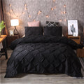 Duvet Cover King with Pintuck Pinch Pleat Design and Matching Pillow Shams California Set - Image 10