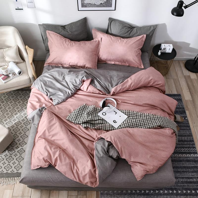 Duvet Cover Set with Sheets Queen and King Size Reversible Brushed Microfiber Bedding - Image 4