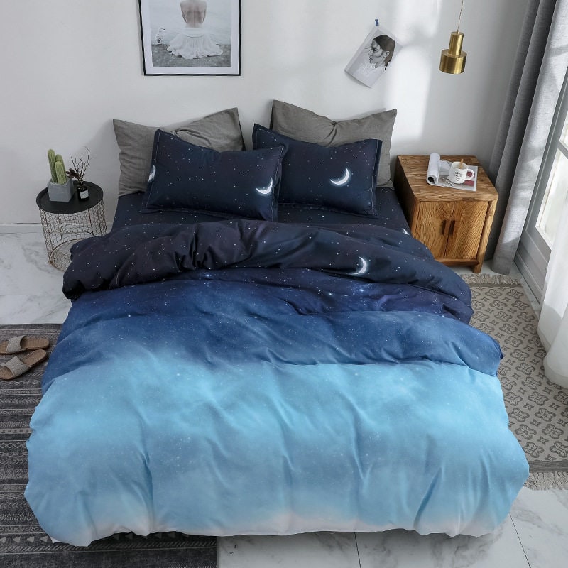 Duvet Cover Set with Sheets Queen and King Size Reversible Brushed Microfiber Bedding - Image 5