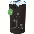 Bac de rangement pliable grand format 115L pour linge et recyclage