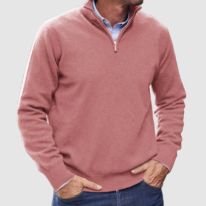 Men's Zip Sweater  Lightweight Everyday Layer with Timeless Appeal
