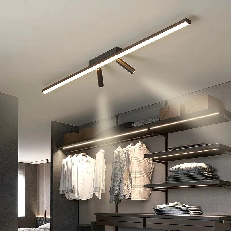 Modern LED Ceiling Light Linear Design With Directional Lighting