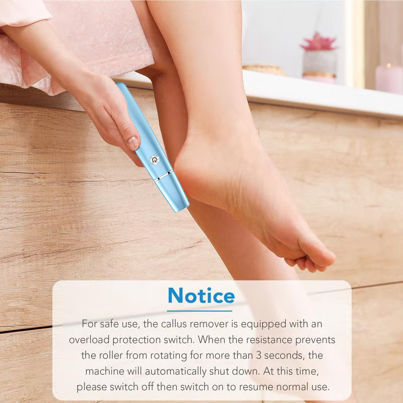 Electric Foot File and Callus Remover with Rechargeable Battery and Rotating Exfoliating Roller - Image 6