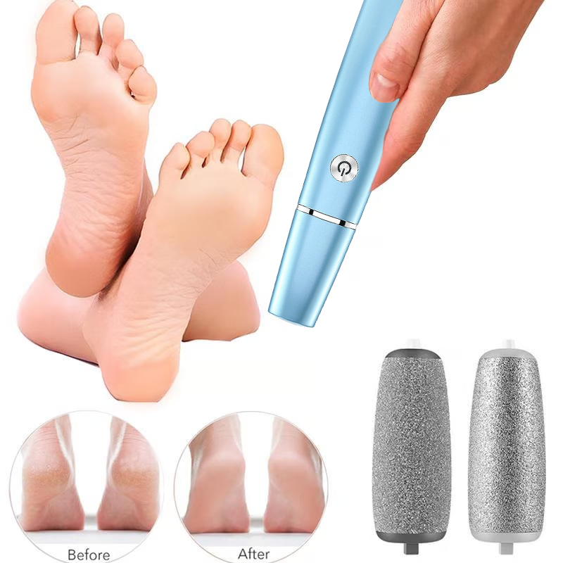 Electric Foot File and Callus Remover with Rechargeable Battery and Rotating Exfoliating Roller - Image 8