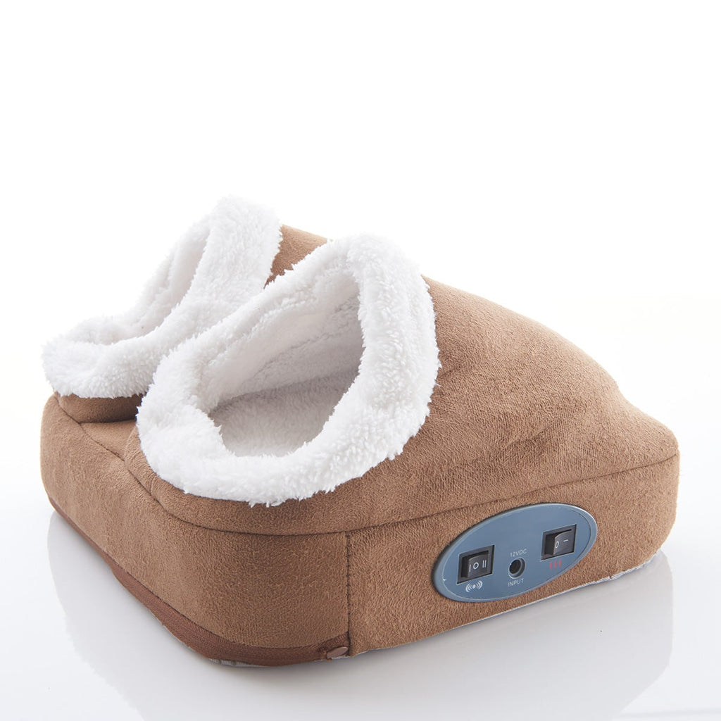 Electric Foot Massager Heated Warmer Vibrating Fleece Lined Dual Pocket - Image 6