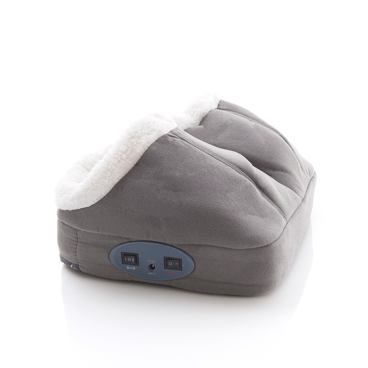 Electric Foot Massager Heated Warmer Vibrating Fleece Lined Dual Pocket - Image 7