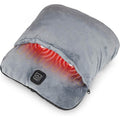Electric Foot Massager Machine with Shiatsu Vibration Heat Settings and Plush Warmer Pouch - Image 1