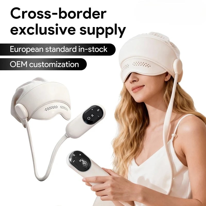 Electric Head and Scalp Massager Air Compression Eye Visor and Heat Spa - Image 1