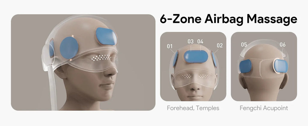 Electric Head and Scalp Massager Air Compression Eye Visor and Heat Spa - Image 10