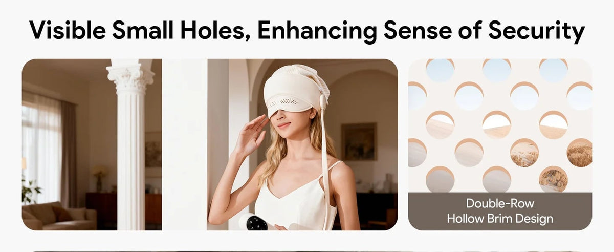 Electric Head and Scalp Massager Air Compression Eye Visor and Heat Spa - Image 12