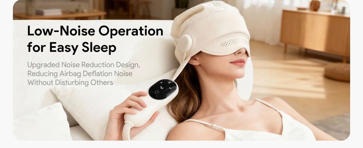 Electric Head and Scalp Massager Air Compression Eye Visor and Heat Spa - Image 13