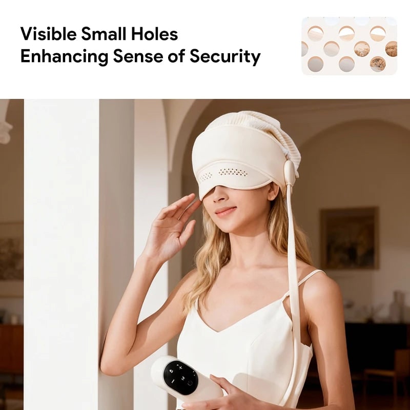 Electric Head and Scalp Massager Air Compression Eye Visor and Heat Spa - Image 5