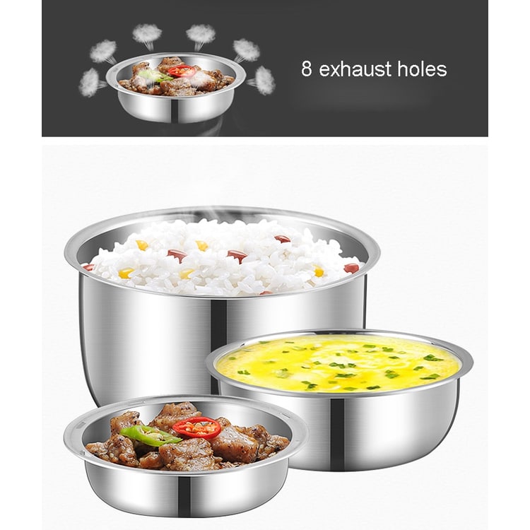 Electric Heating Lunch Box with Stainless Steel Bowls and Bento Food Steamer Heated - Image 3