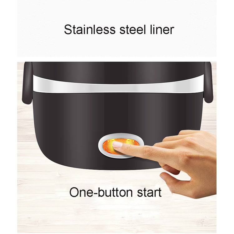 Electric Heating Lunch Box with Stainless Steel Bowls and Bento Food Steamer Heated - Image 8