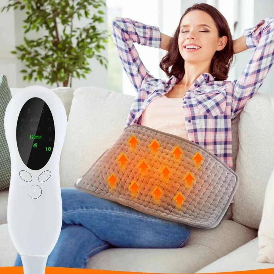 Electric Heating Pad for Lower Back and Neck with Moist Heat and Digital Temperature Control - Image 1