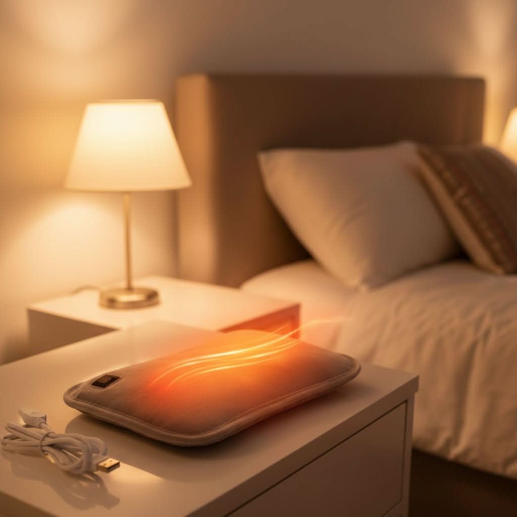 Electric Heating Pad with USB Power Plush Fabric and Adjustable Heat Settings for Back Pain Relief - Image 1