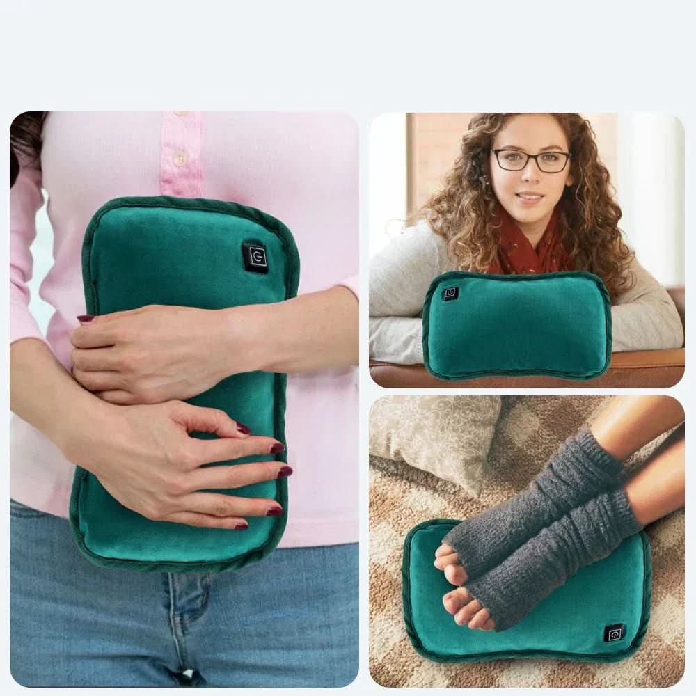 Electric Heating Pad with USB Power Plush Fabric and Adjustable Heat Settings for Back Pain Relief - Image 3