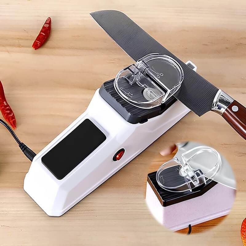 Electric Knife Sharpener Kitchen Scissor USB Portable Tabletop Automatic - Image 1