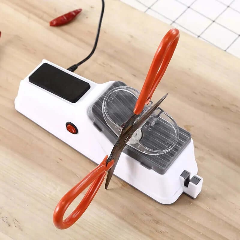 Electric Knife Sharpener Kitchen Scissor USB Portable Tabletop Automatic - Image 4