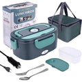 Electric Lunch Box with Stainless Steel Tray Heated Portable Food Warmer and Insulated Carrying Bag - Image 1