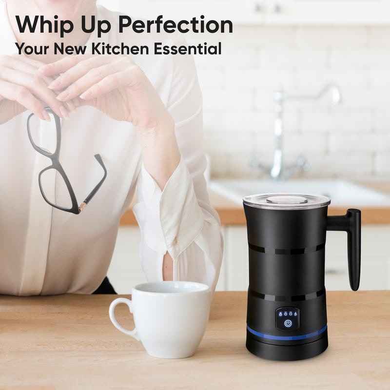 Electric Milk Frother and Steamer with Automatic Heating and Frothing for Creamy Foam - Image 3