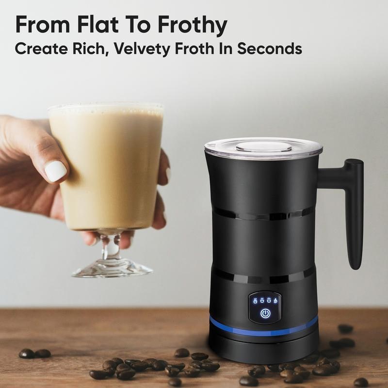Electric Milk Frother and Steamer with Automatic Heating and Frothing for Creamy Foam - Image 4
