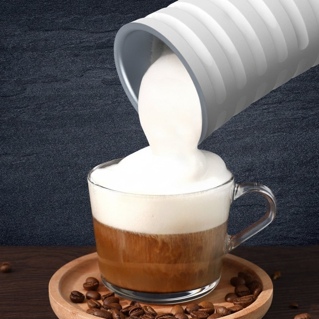 Electric Milk Frother and Steamer with Automatic One-Touch Foam Control for Coffee - Image 3