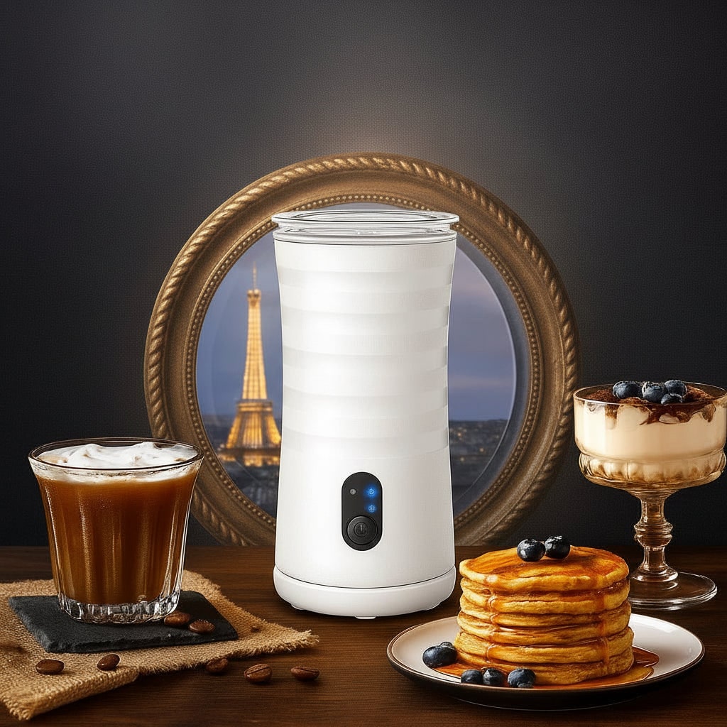Electric Milk Frother and Steamer with Automatic One-Touch Foam Control for Coffee - Image 4