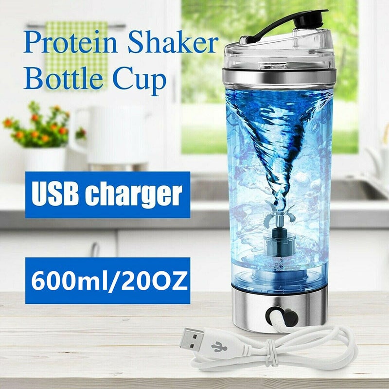 Electric Protein Shake Shaker Bottle with Motorized Mixer USB Powder Drink Blender for Sports - Image 3