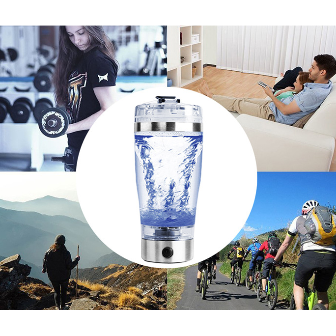 Electric Protein Shake Shaker Bottle with Motorized Mixer USB Powder Drink Blender for Sports - Image 6