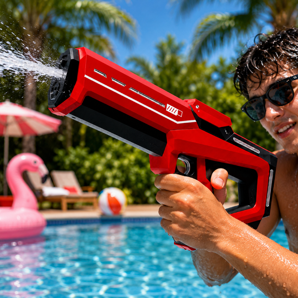 Electric Water Gun Automatic Large Tank Long Range Rifle Outdoor Blaster - Image 2