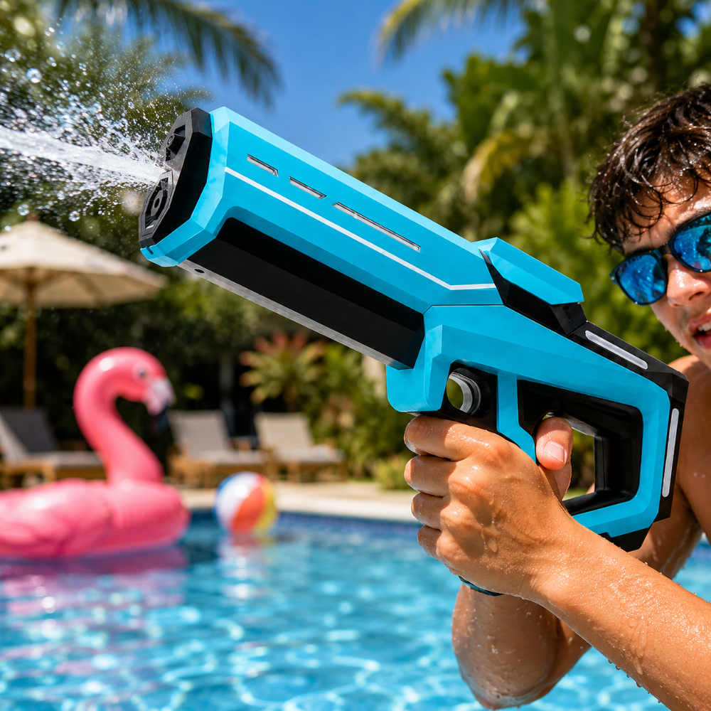 Electric Water Gun Automatic Large Tank Long Range Rifle Outdoor Blaster - Image 5