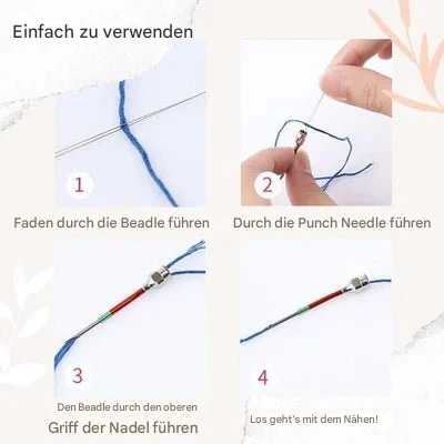 Embroidery Punch Needle Kit Interchangeable Metal Set - Image 4