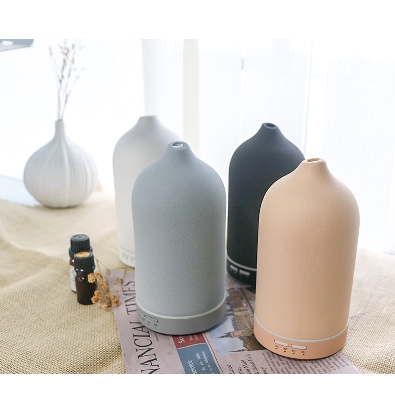 Essential Oil Diffuser with Aroma Humidifier Ceramic Ultrasonic Mist 100ml Capacity and Timer - Image 2