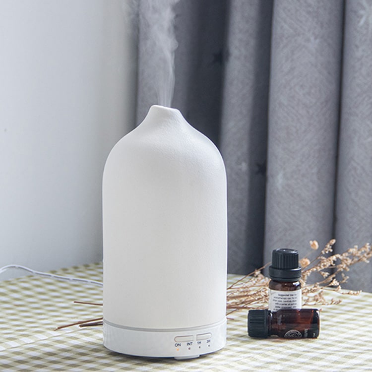 Essential Oil Diffuser with Aroma Humidifier Ceramic Ultrasonic Mist 100ml Capacity and Timer - Image 3