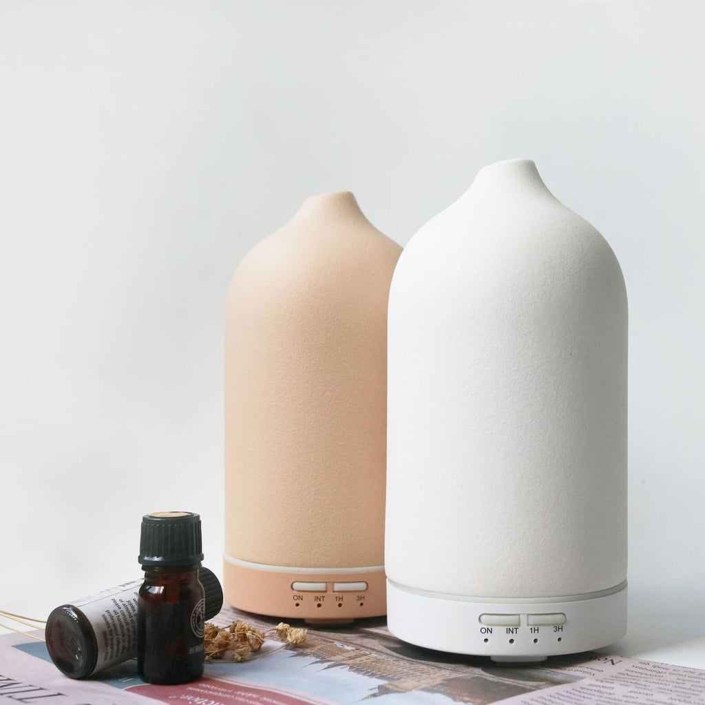 Essential Oil Diffuser with Aroma Humidifier Ceramic Ultrasonic Mist 100ml Capacity and Timer - Image 4