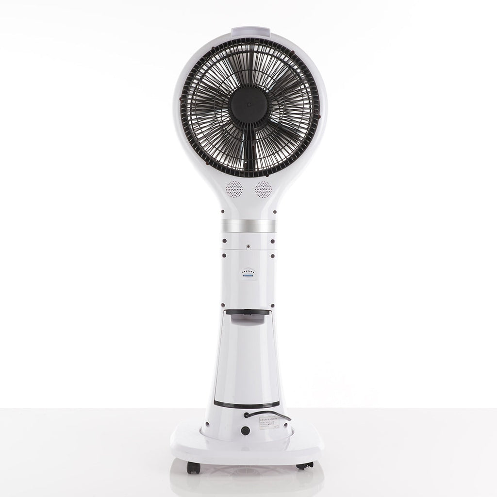 Evaporative Cooler Portable Misting Fan Pedestal Oscillating White LED Display - Image 11