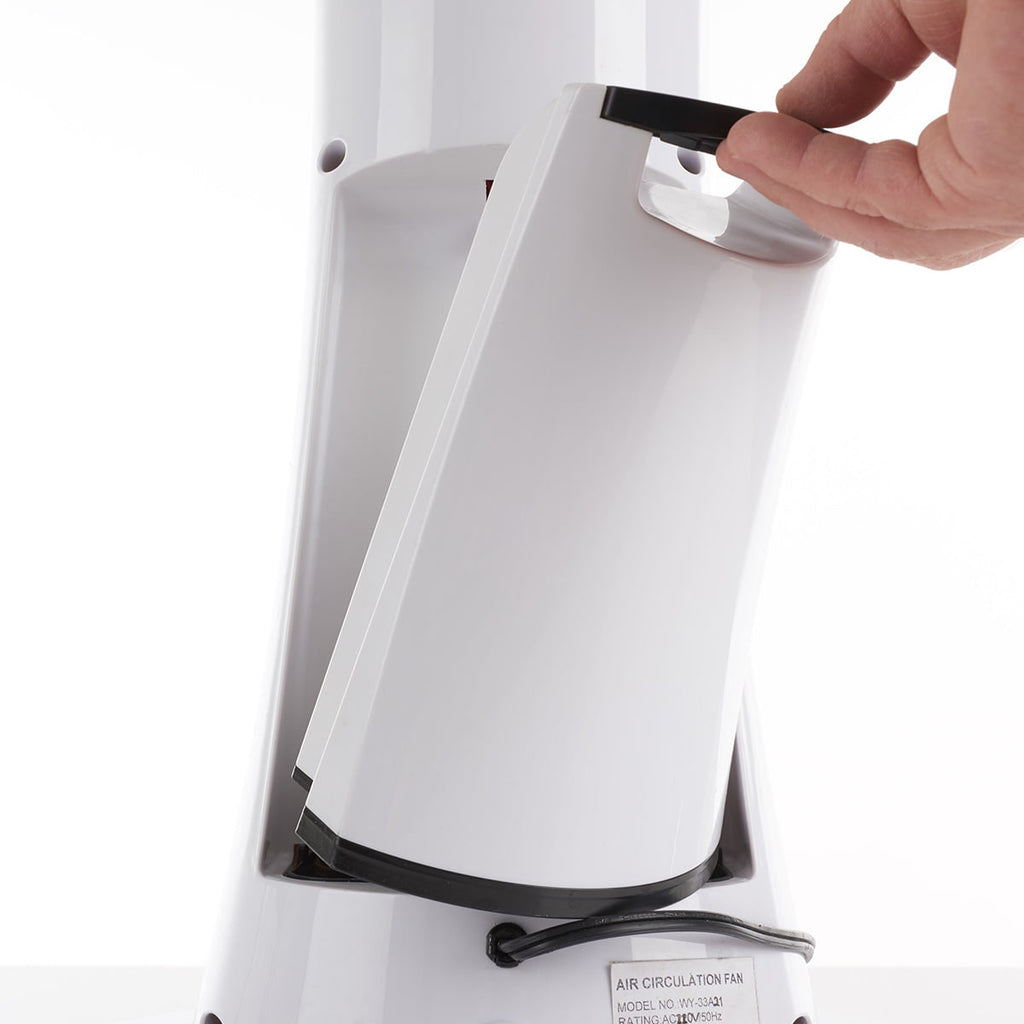Evaporative Cooler Portable Misting Fan Pedestal Oscillating White LED Display - Image 8